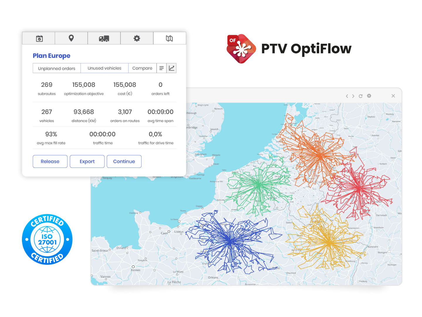 PTV OptiFlow | SaaS route optimization