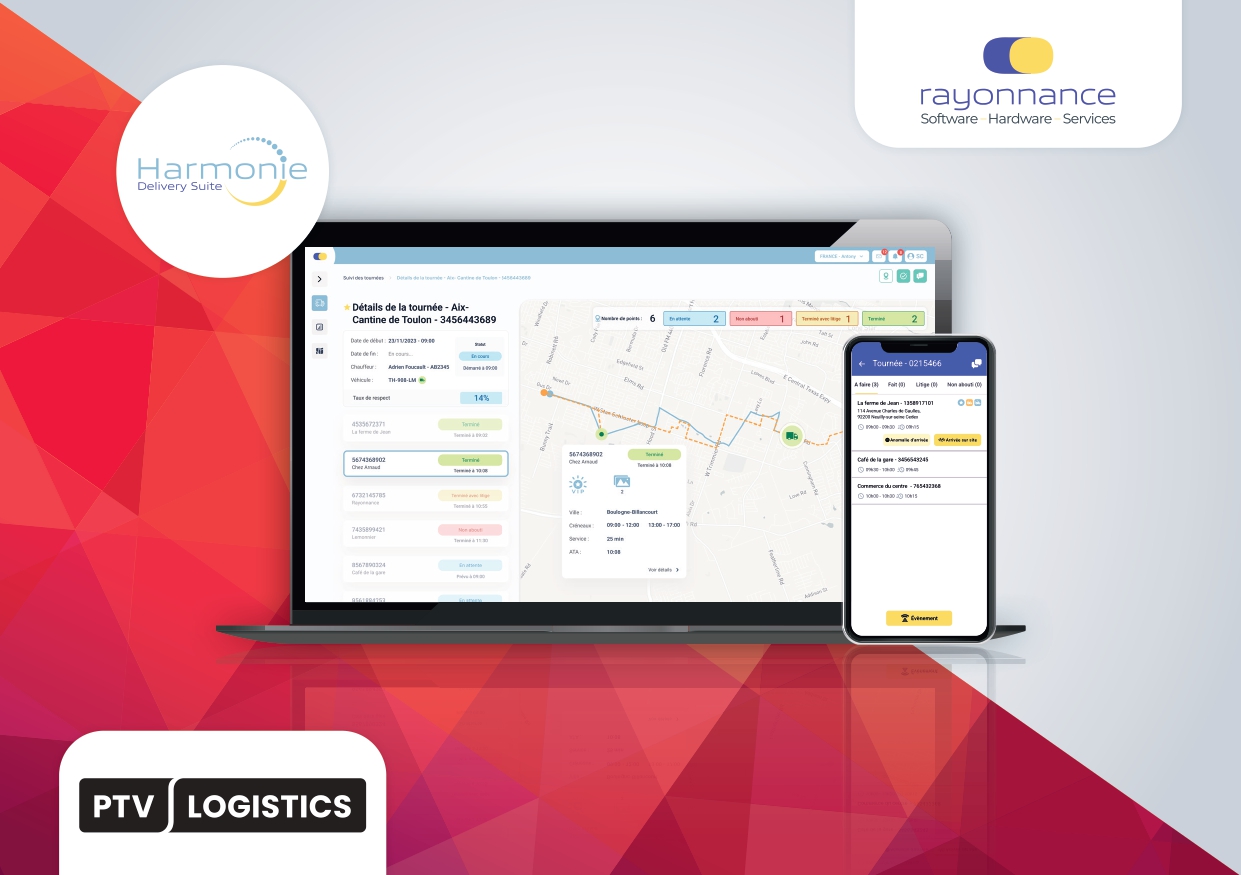 Visuel Rayonnance & PTV Logistics