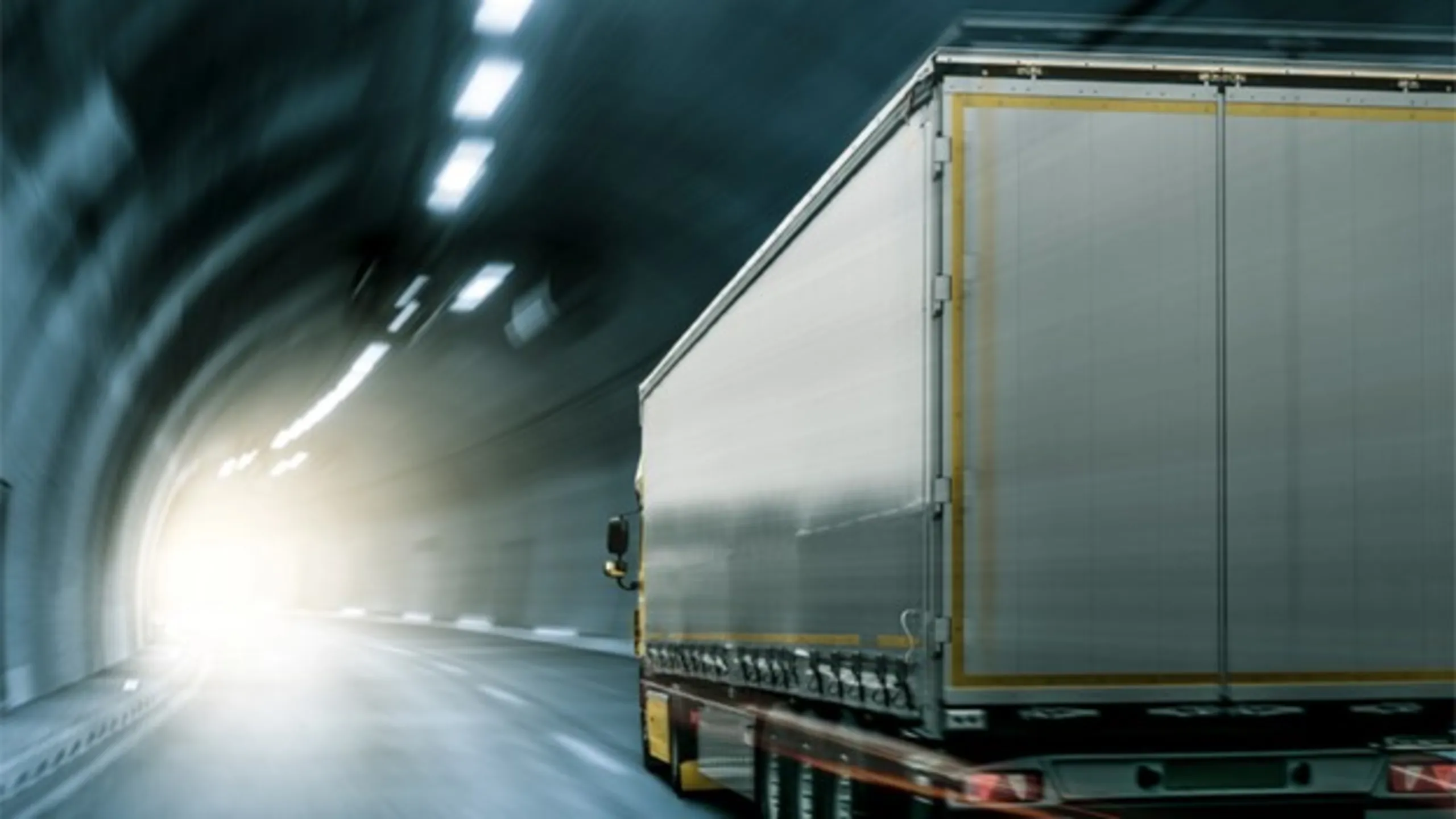 Truck in a tunnel