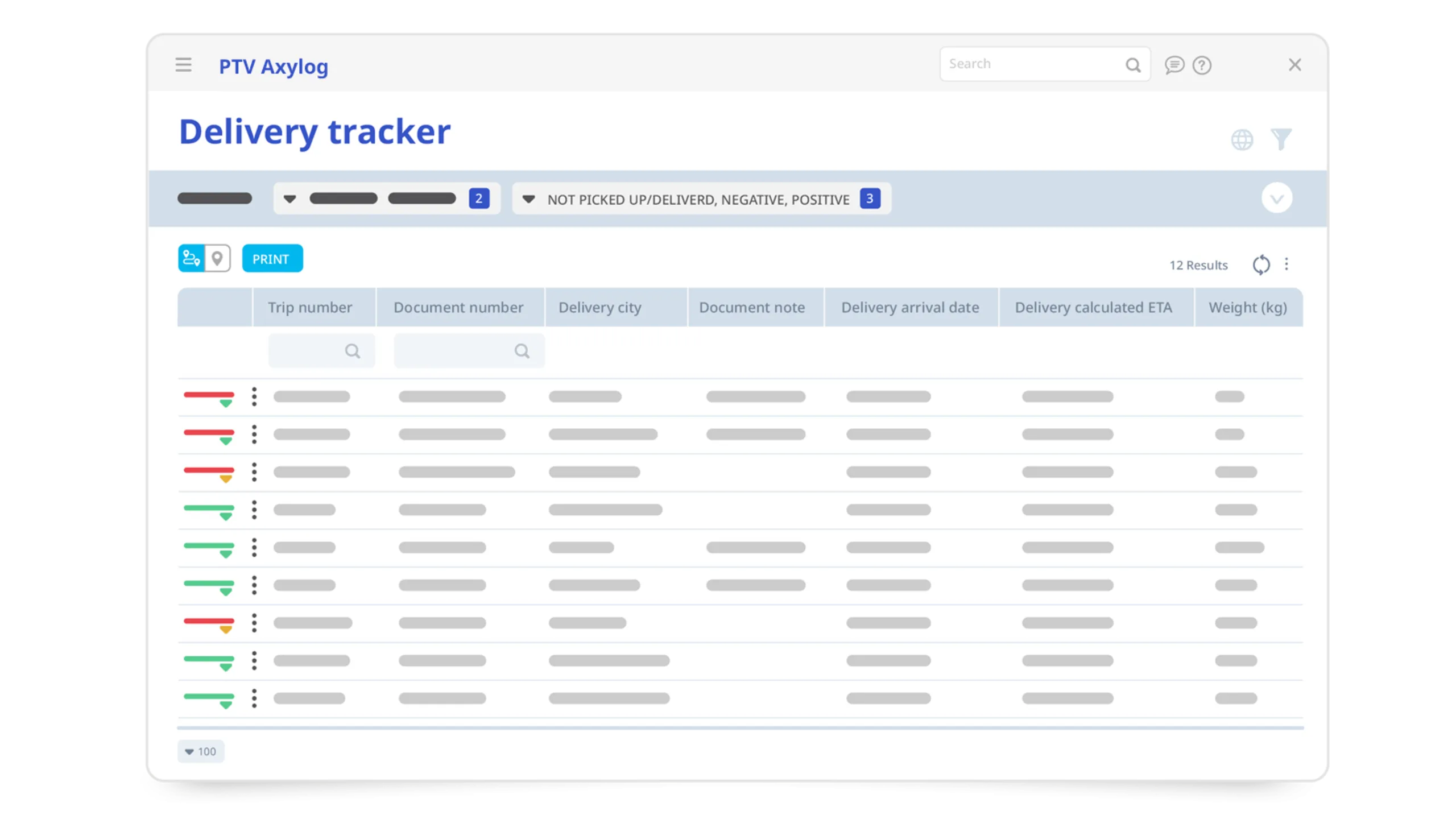 PTV Axylog | Delivery tracker