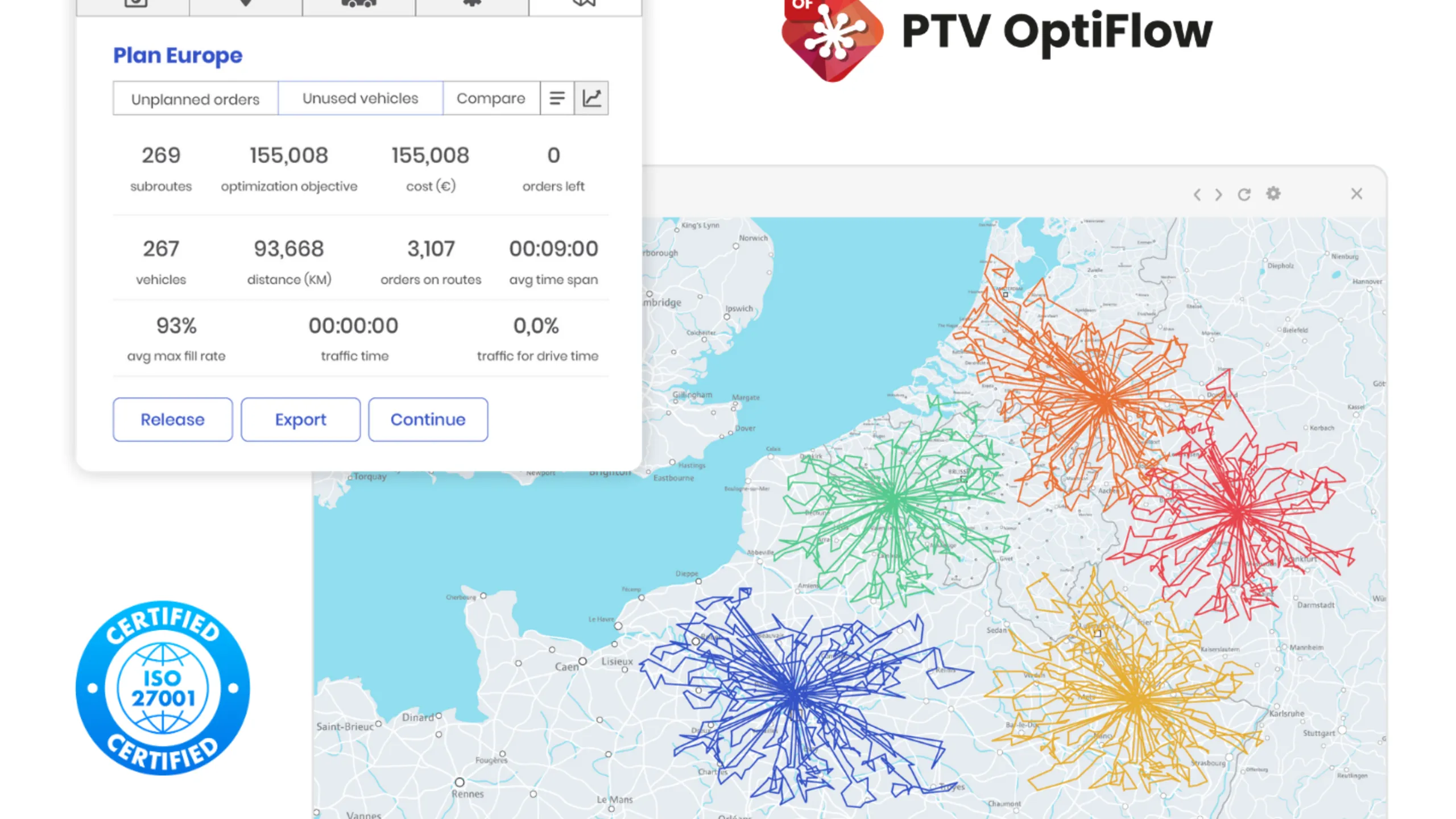 PTV OptiFlow | SaaS route optimization