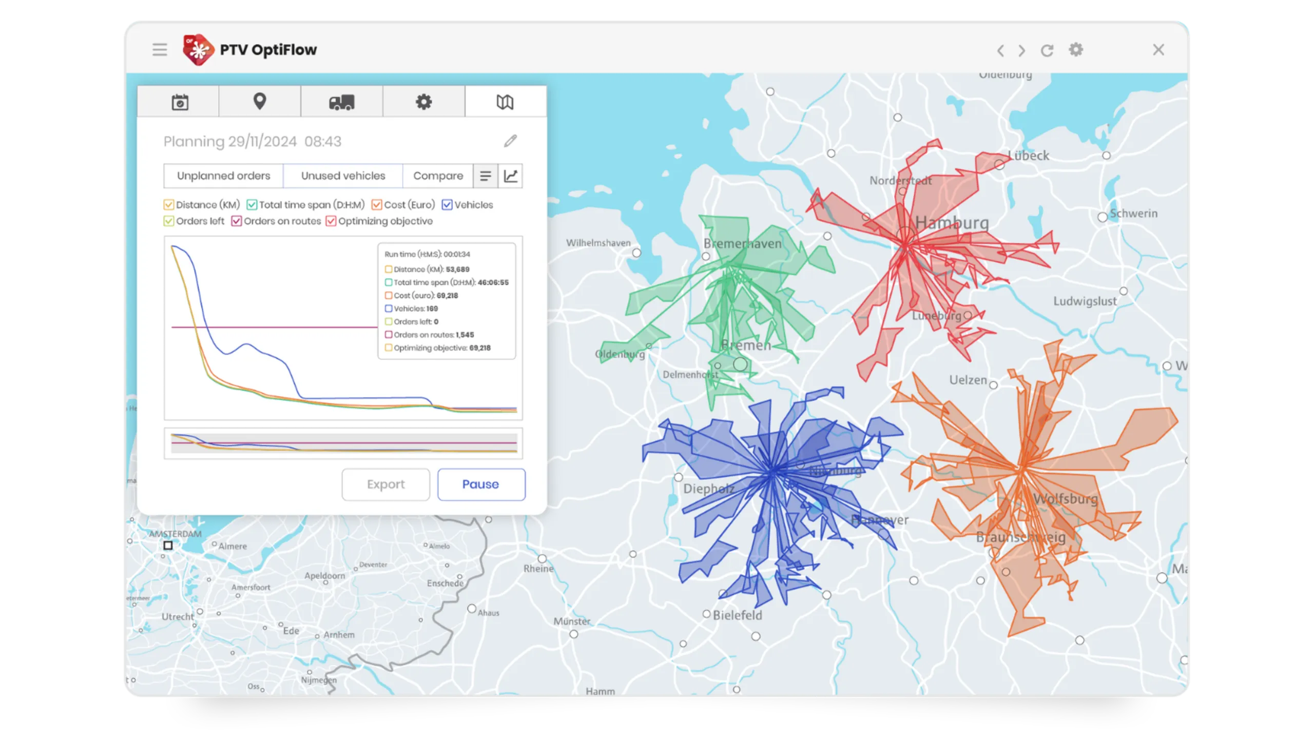 PTV OptiFlow | Route optimization