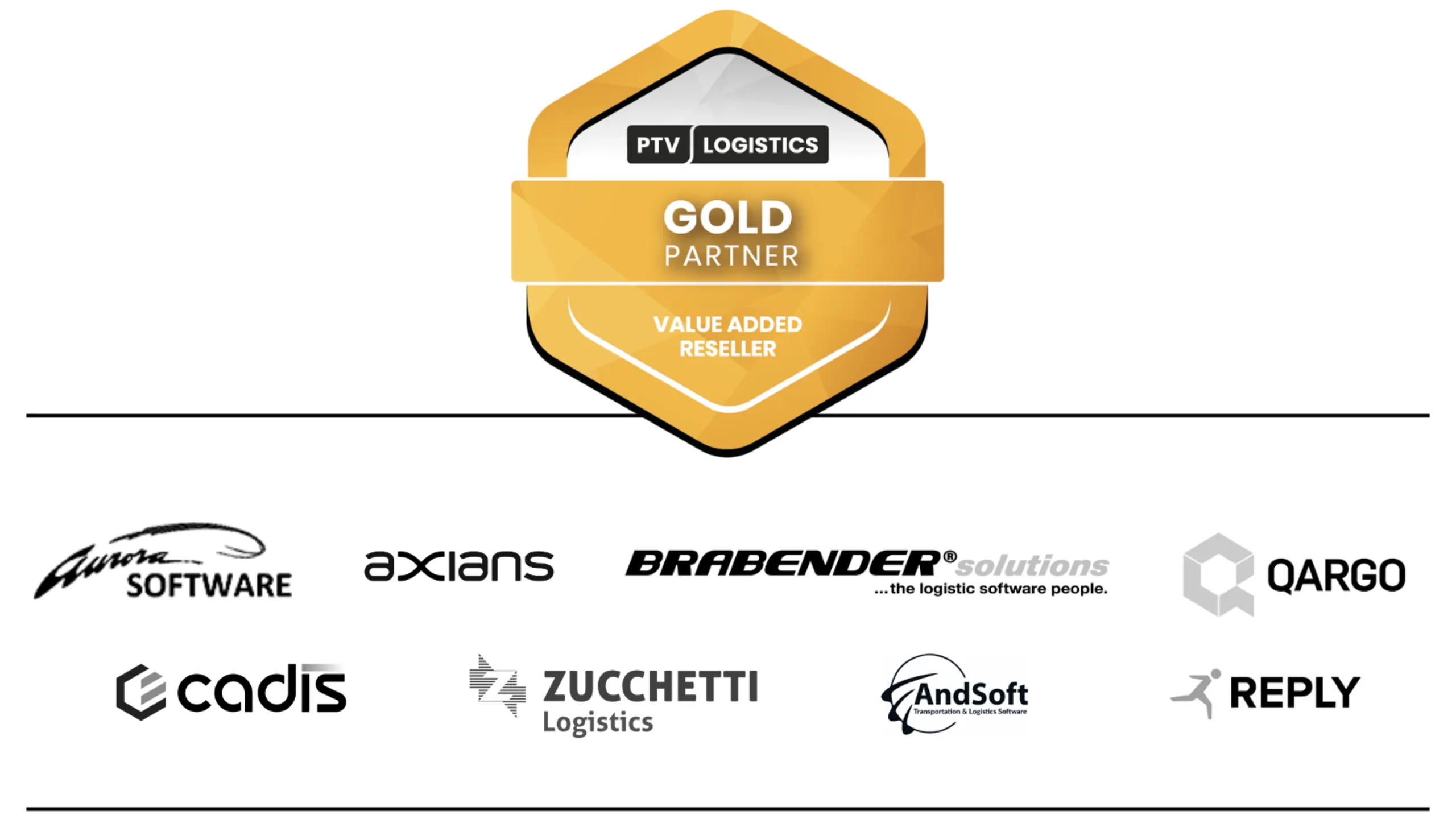 PTV Logistics' gold partners