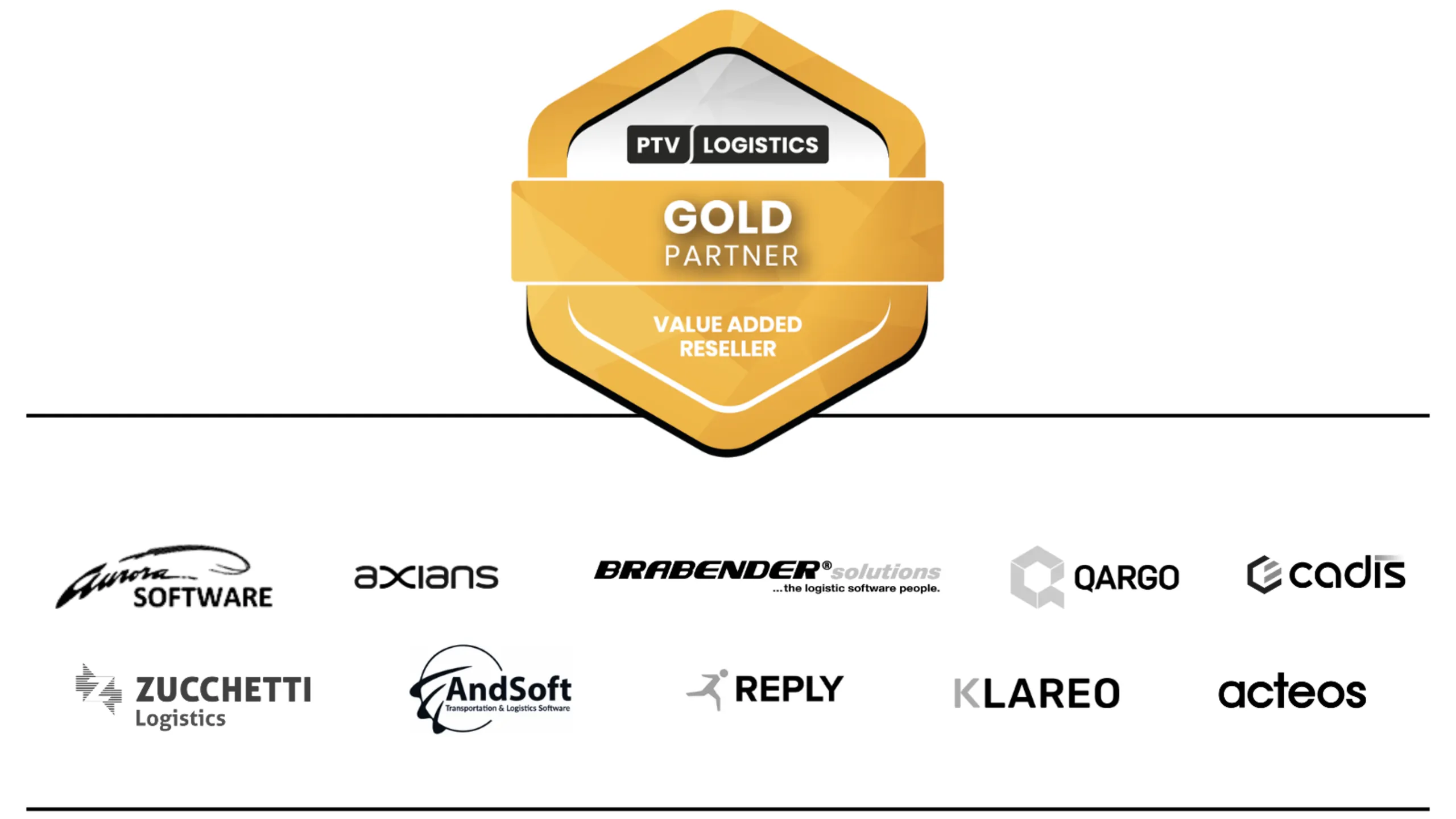 PTV Logistics' gold partners
