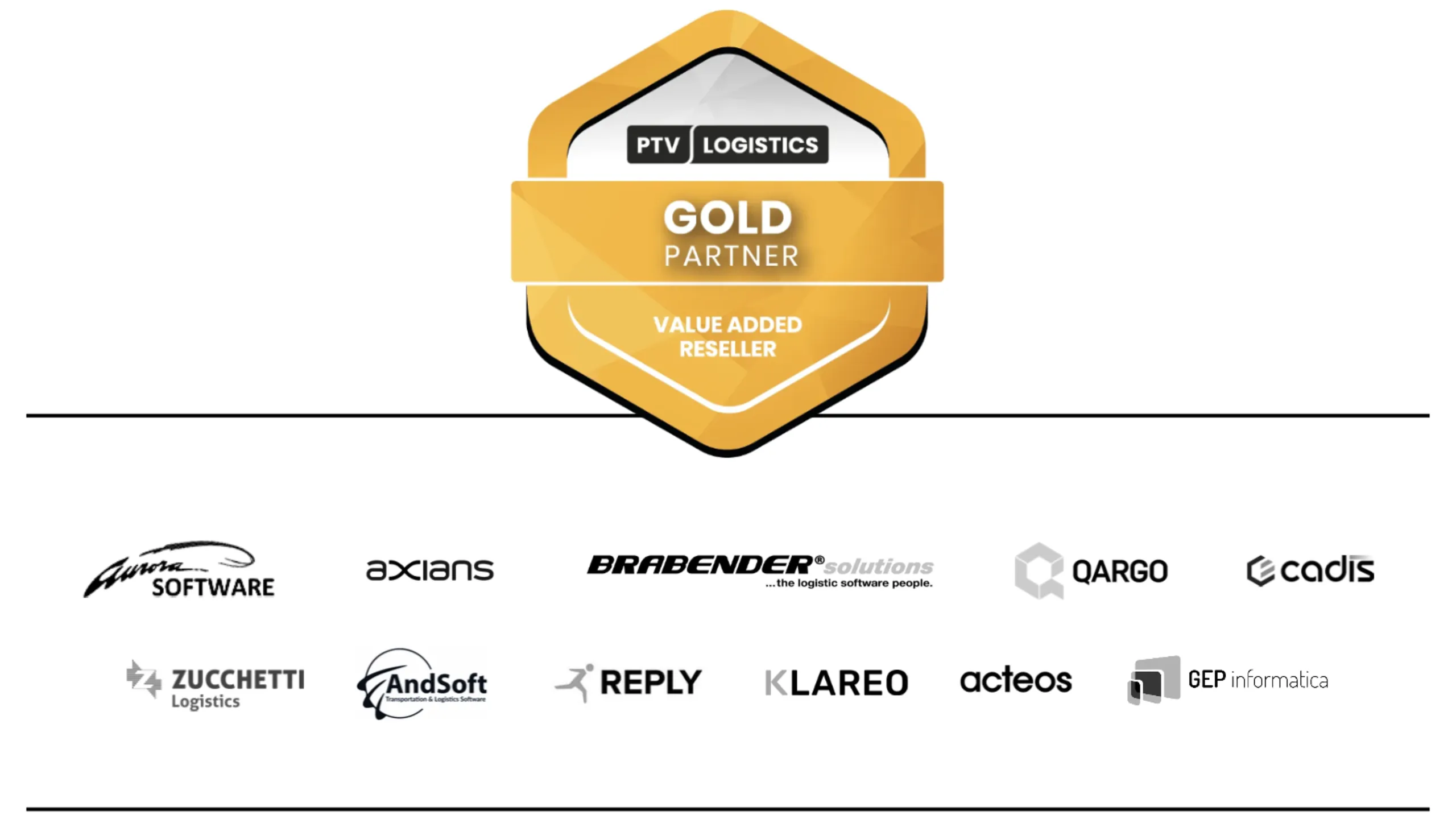 PTV Logistics' gold partners