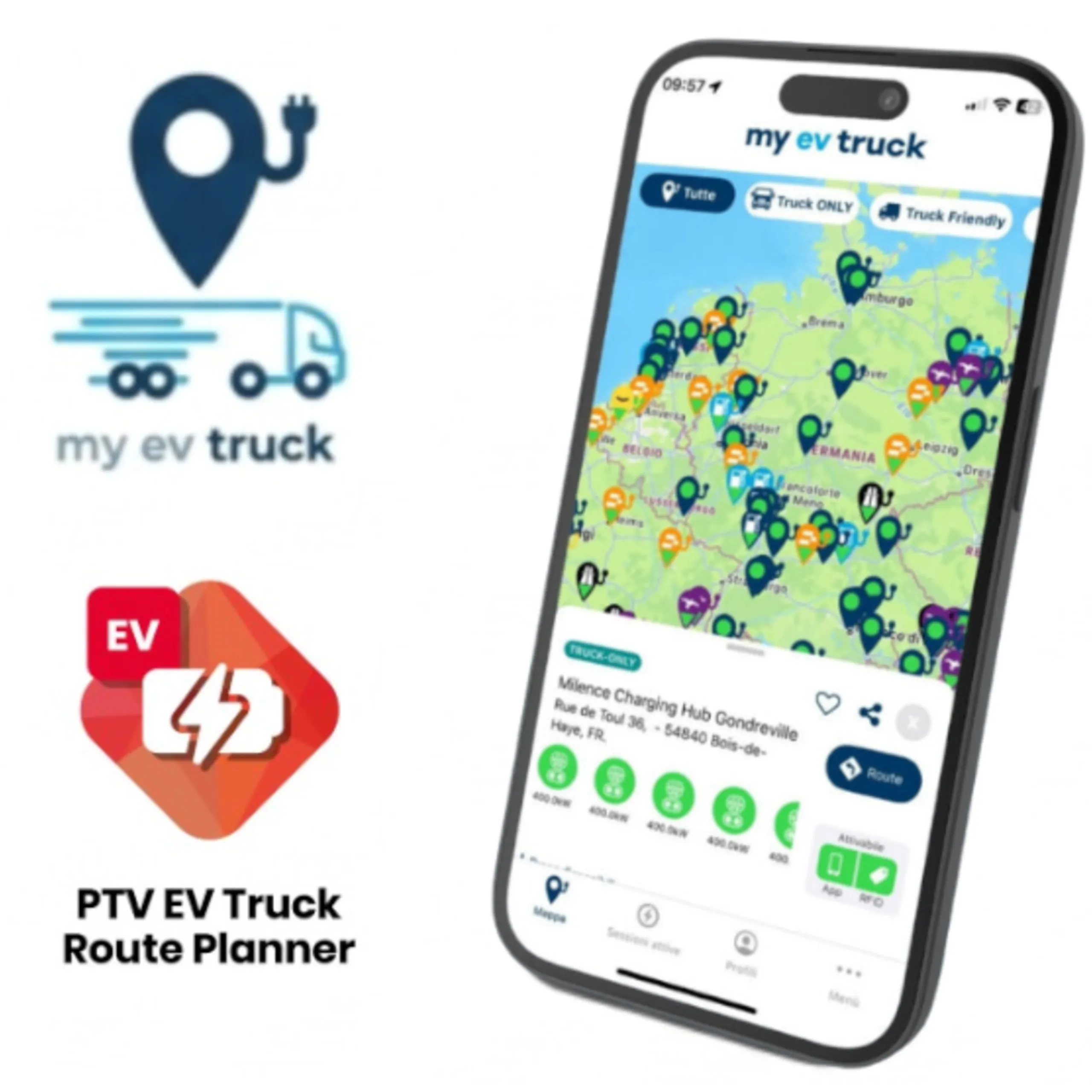 PTV EV Truck Route Planner