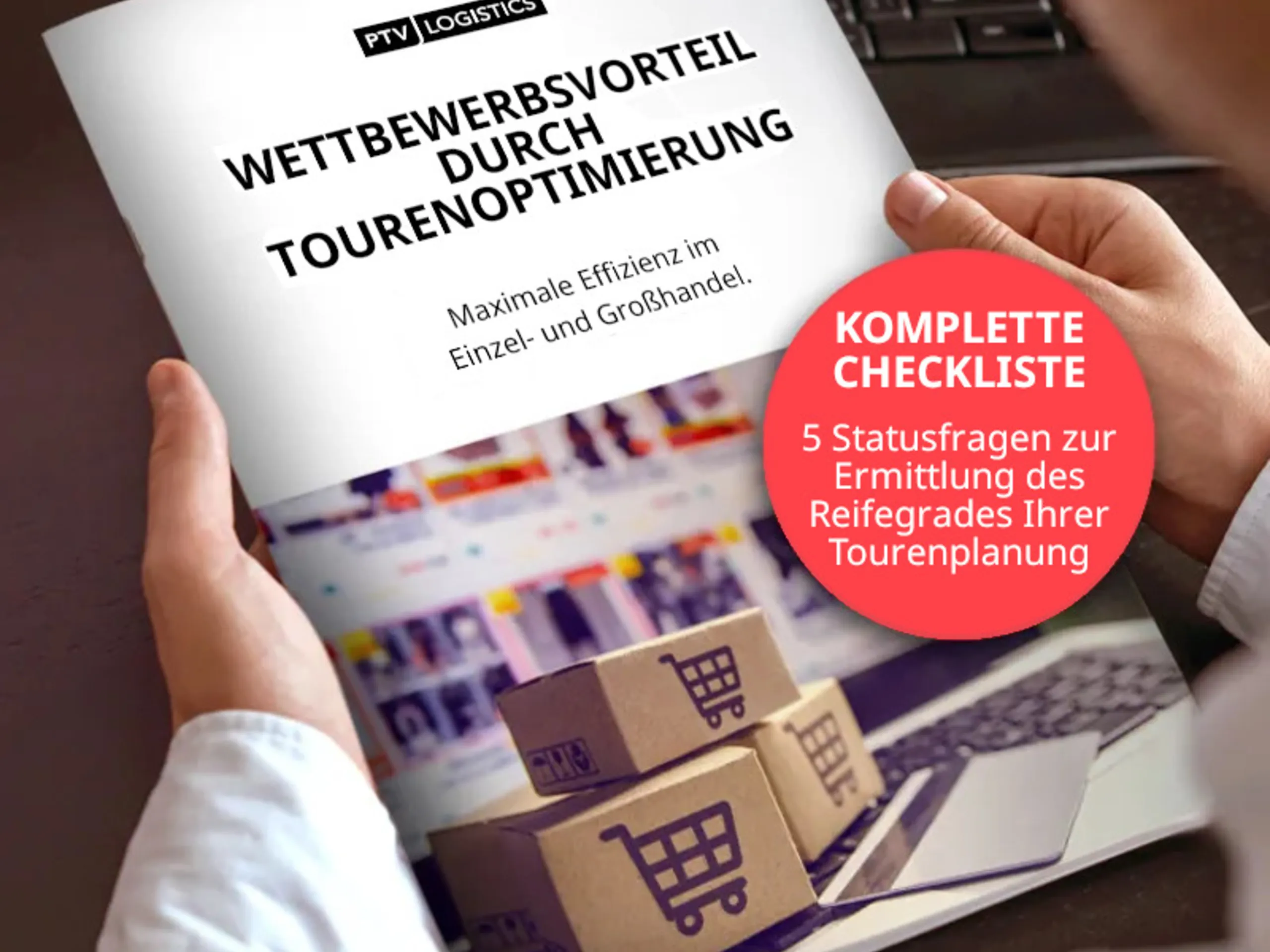 Laden Sie das Whitepaper "Wettbewerbsvorteil durch Tourenoptimierung" für den Einzel- und Großhandel herunter