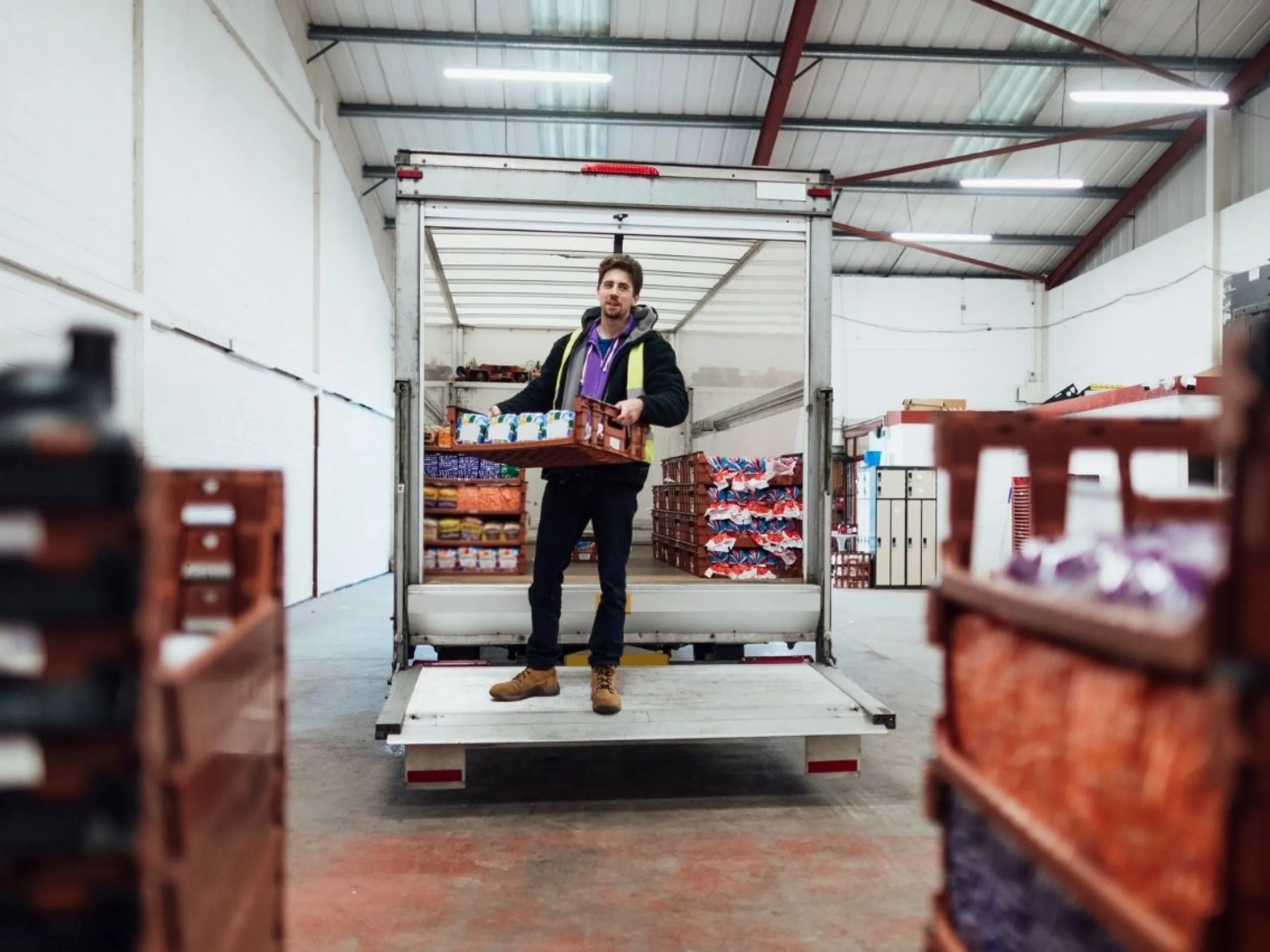 Delivering food and beverages