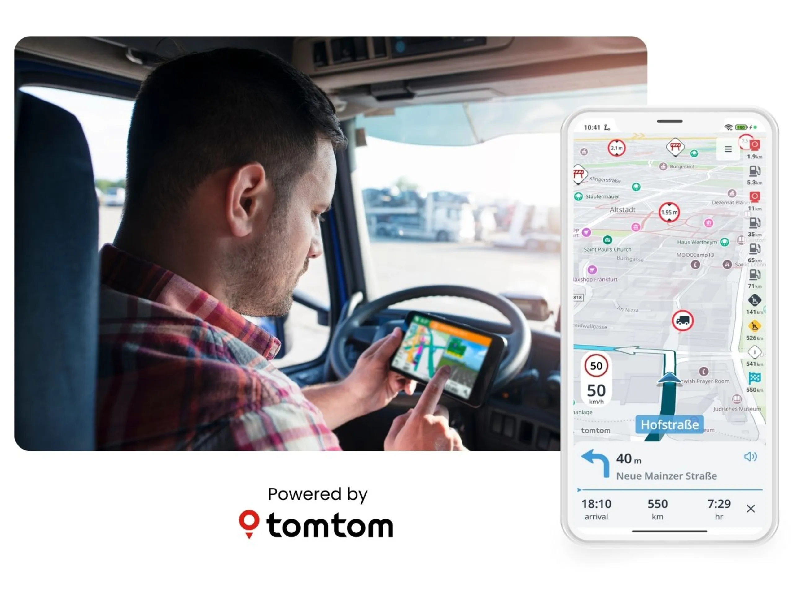 Powered by TomTom