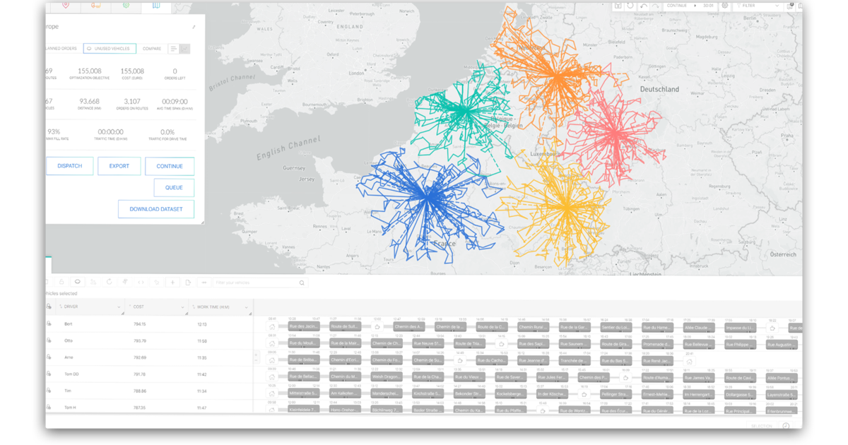 The best cloud-based route optimisation algorithms OptiFlow | PTV Logistics